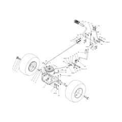 OM 86R/12.5 KM - 2025 - Oleo-Mac Ride On Mower Rear axle Diagram