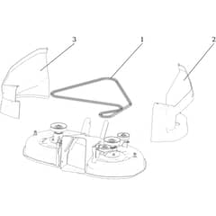 OM 92/13H - 2017 - Oleo-Mac Ride On Mower Mowing deck (2/2) Diagram