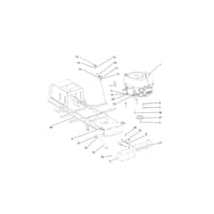 OM 92/16KH EXCLUSIVE (K1600AVD) - 2024 - Oleo-Mac Ride On Mower Engine Diagram