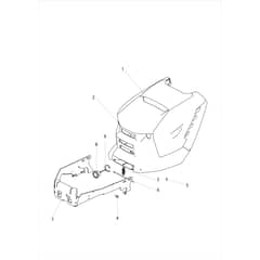 OM 92/16KH EXCLUSIVE (K1600AVD) - 2024 - Oleo-Mac Ride On Mower Hood (2/2) Diagram