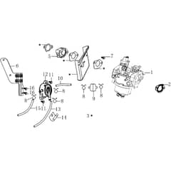 OM 92/16KH (K1600AVD) - 2020 - Oleo-Mac Ride On Mower Carburettor Diagram