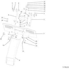OM 92/16KH (K1600AVD) - 2020 - Oleo-Mac Ride On Mower Chute and collector assy Diagram