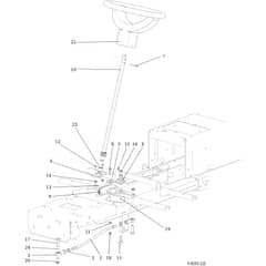 OM 92/16KH (K1600AVD) - 2020 - Oleo-Mac Ride On Mower Steering arm Diagram