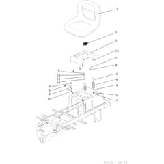 OM 92/16KH (K1600AVD) - 2022 - Oleo-Mac Ride On Mower Hood (1/2) Diagram