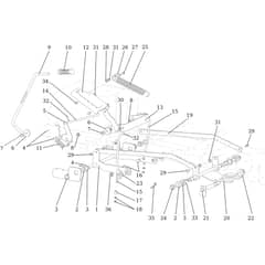 OM 92/16KH (K1600AVD) - 2022 - Oleo-Mac Ride On Mower Mowing control Diagram