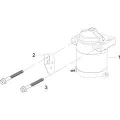 OM 92/16KH (K1600AVD) - 2022 - Oleo-Mac Ride On Mower Starter lever Diagram