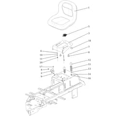 OM 92/16KH (K1600AVD) - 2024 - Oleo-Mac Ride On Mower Hood (1/2) Diagram