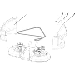 OM 92/16KH (K1600AVD) - 2024 - Oleo-Mac Ride On Mower Mowing deck (2/2) Diagram