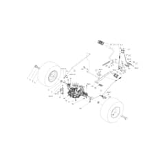 OM 92R/16 K - 2024 - Oleo-Mac Ride On Mower Rear axle Diagram