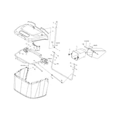 OM 92R/19 K V - 2025 - Oleo-Mac Ride On Mower Grassbag Diagram