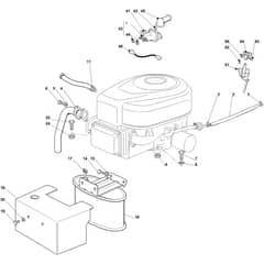 OM 93/16.5 - 2019 - Oleo-Mac Ride On Mower Engine Diagram