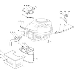 OM 93/16 K - 2020 - Oleo-Mac Ride On Mower Engine Diagram
