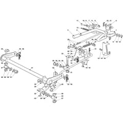 OM 93/16 K - 2021 - Oleo-Mac Ride On Mower Cutting Plate Lifting Diagram