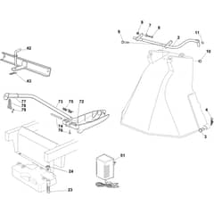 OM 93/16 K - 2022 - Oleo-Mac Ride On Mower Optional on request Diagram