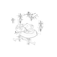 OM 94/16 K - 2023 - Oleo-Mac Ride On Mower Mowing Deck Diagram
