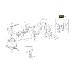 OM 94/16 K - 2023 - Oleo-Mac Ride On Mower Transmission Diagram