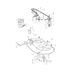 OM 98L/14.5 K H - 2023 - Oleo-Mac Ride On Mower Mowing Deck Diagram