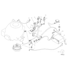 OM 99L/12.5 K M - 2024 - Oleo-Mac Ride On Mower Electrical Parts Diagram
