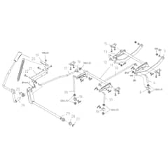 OM 99L/14.5 K M - 2025 - Oleo-Mac Ride On Mower Cutting Plate Lifting Diagram