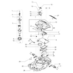 ORION 700 - Oleo-Mac Robot Mower Motor assy Diagram