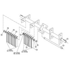 Billy Goat OS550 - Overseeders & Power Rakes Flail Reel Diagram
