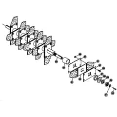 Billy Goat OS552H - OS552H Power Rake and Overseeder Main (3) Diagram