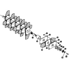 Billy Goat OS552H - OS552H Power Rake and Overseeder Main (4) Diagram