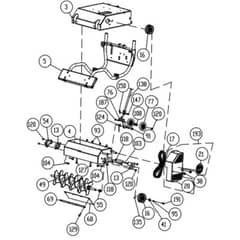 Billy Goat OS901SPS - Overseeder and Power Rake Reel/Reel Drive Diagram