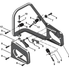 P 390 - 2004 - 122716007 - Stiga Chainsaw Handle Diagram