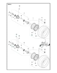 Husqvarna P 520D - Wheels & Tyres