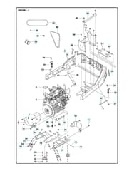 Husqvarna P 520D WITH CABIN - Engine