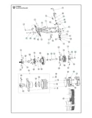 Husqvarna P 535HX - Clutch & Pulley