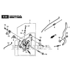 PAN 504 TR-H - 2019-2020 - 295505033/19 - Castel Garden Rotary Mower Controls Diagram