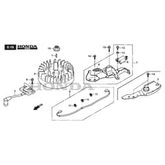 PAN 504 TR-H - 2019-2020 - 295505033/19 - Castel Garden Rotary Mower Flywheel Diagram