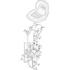 PARK 120 - 2016-2022 - 2F5820241/S16 - Stiga Front Mower Seat Diagram