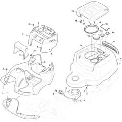 PARK 120 - 2020-2022 - 2F5820241/ST1P - Stiga Front Mower Body Works Diagram