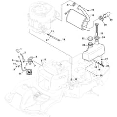 PARK 220 - 2020 - 2F5820321/ST1P - Stiga Front Mower Engine Diagram