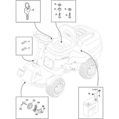 PARK 220 - 2018 - 2F5820321/STX - Stiga Front Mower Assembly Parts Diagram
