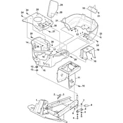 PARK 220 - 2018 - 2F5820321/STX - Stiga Front Mower Frame Diagram