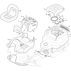 PARK 300 M - 2020-2024 - 2F5820241/ST1P - Stiga Front Mower Body Diagram