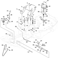 PARK 300 M - 2020-2024 - 2F5820241/ST1P - Stiga Front Mower Seat Diagram