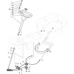 PARK 300 M - 2020-2024 - 2F5820241/ST1P - Stiga Front Mower Steering Diagram