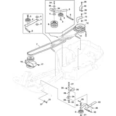 PARK 300 MC - 2024-2025 - 2F5820245/ST1 - Stiga Front Mower PTO Diagram