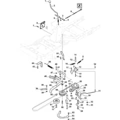 PARK 320 G - 2018-2020 - 2F6120241/ST1 - Stiga Front Mower PTO Diagram