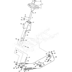 PARK 320 G - 2018-2020 - 2F6120241/ST1 - Stiga Front Mower Steering Diagram