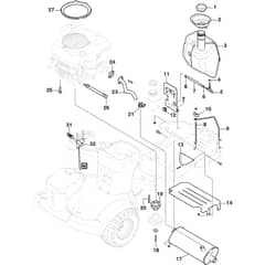 PARK 320 P - 2021 - 2F6120545/ST1P - Stiga Front Mower Engine Diagram