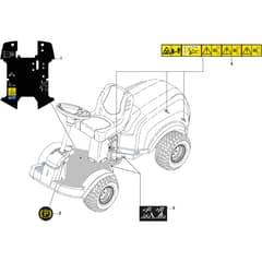 PARK 320 PG - 2020-2021 - 2F6120541/STX - Stiga Front Mower Labels Diagram
