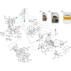 PARK 320 PW - 2021 - 2F6120645/ST1P - Stiga Front Mower Transmission Diagram