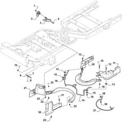PARK 340 MWX - 2015-2017 - 2F6130620/S15 - Stiga Front Mower Belt Protection Diagram