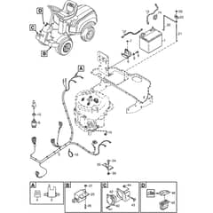 PARK 340 MWX - 2015-2017 - 2F6130620/S15 - Stiga Front Mower Electric Parts Diagram
